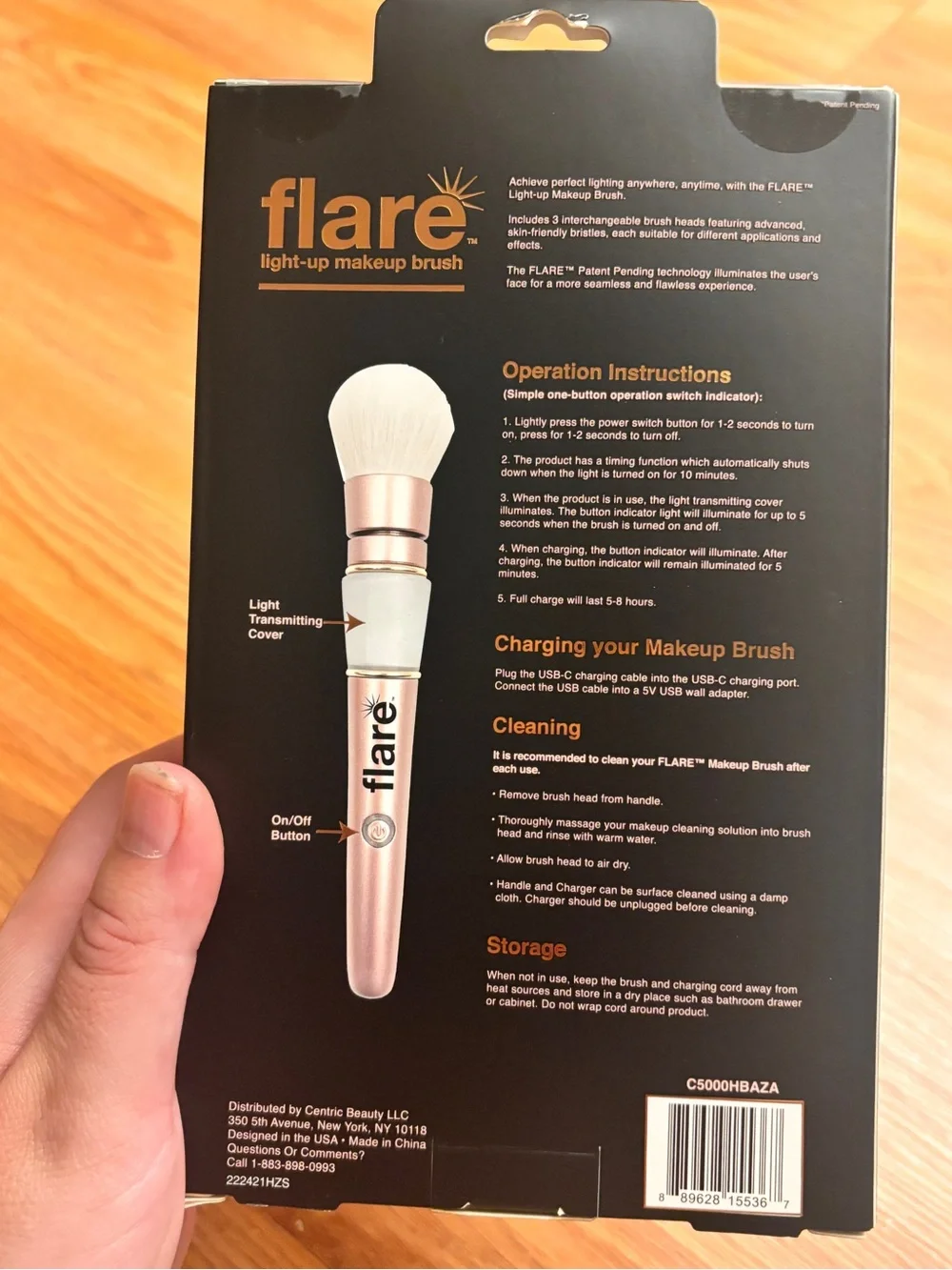 Flare makeup brush